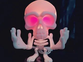 Chibi Skeleton lamp