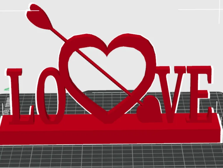 Valentines Love with Heart & Arrow
