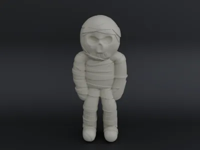 Stylized Egyptian Mummy Figure