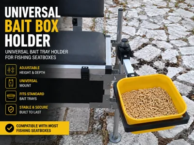 Universal Bait Box Holder for Fishing Seatboxes