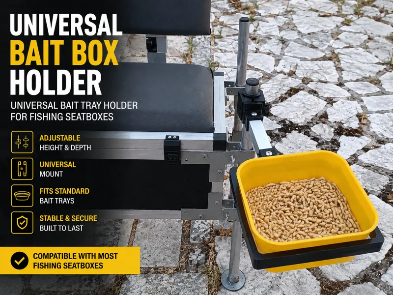 Universal Bait Box Holder for Fishing Seatboxes