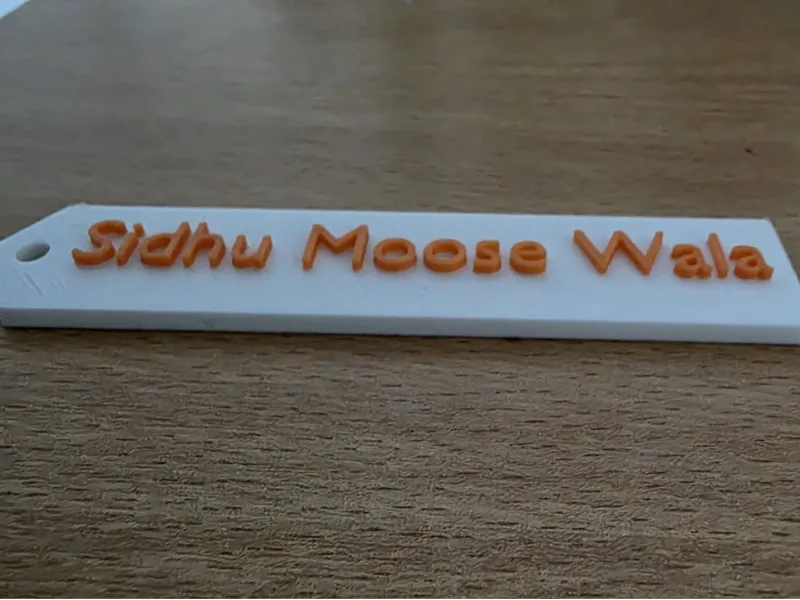 Sidhu moose wala key chain