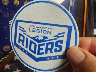 American Legion Riders New Logo Coaster