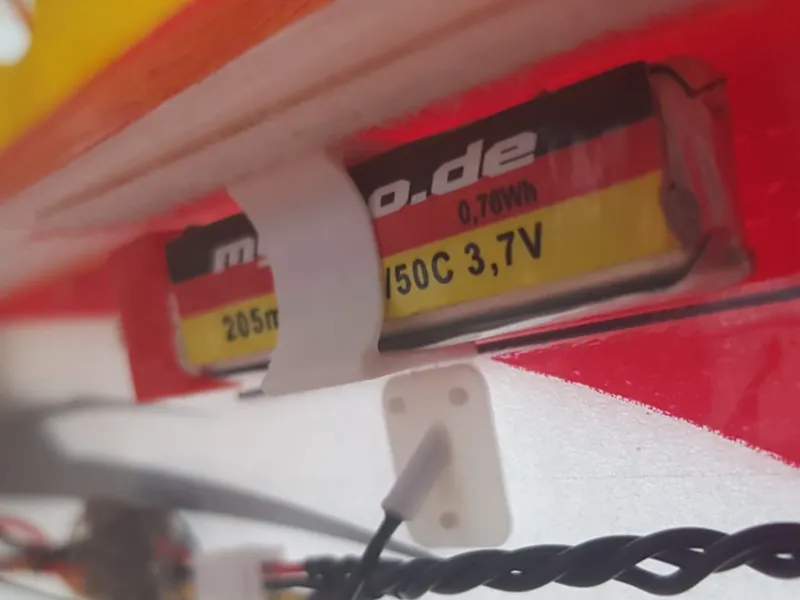 Micro 1S lipo battery mount