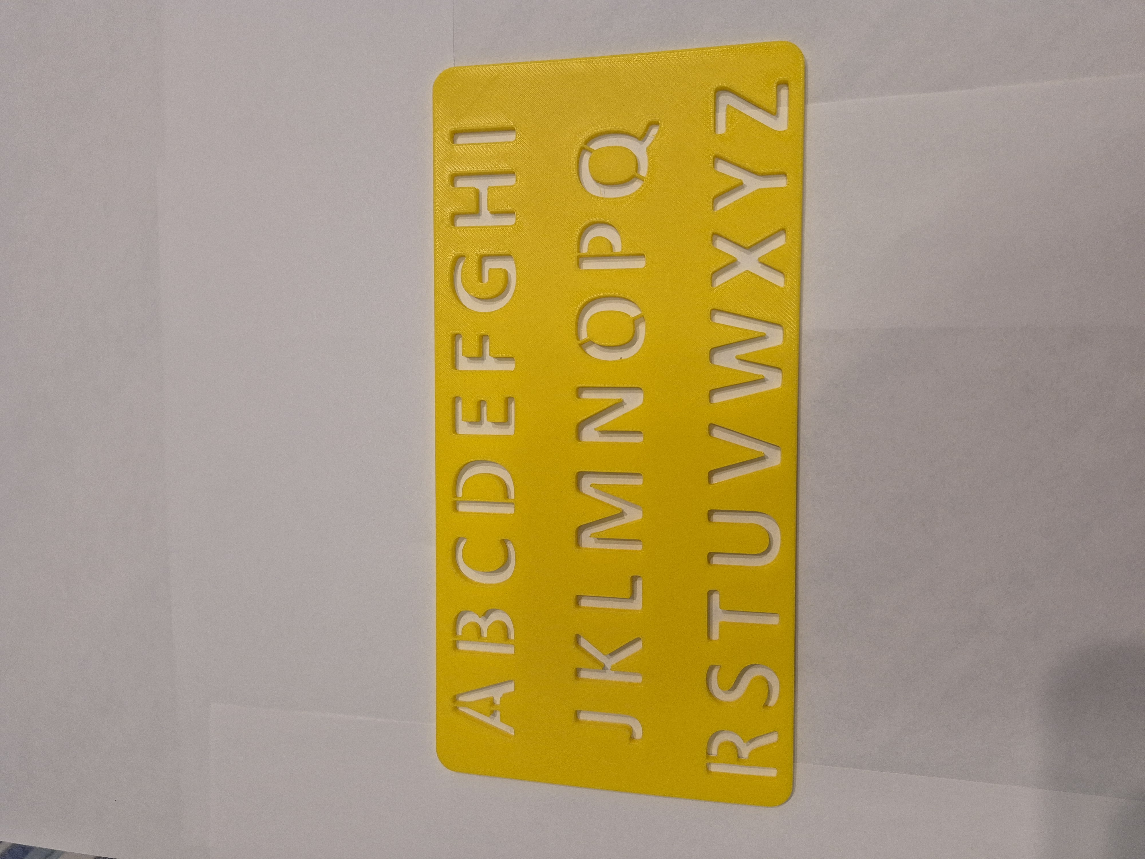 Miniatura 2 do modelo 3D Alphabet Stencil