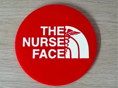 The Nurse Face coaster
