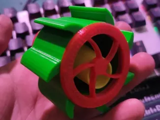 无动力旋转出水口