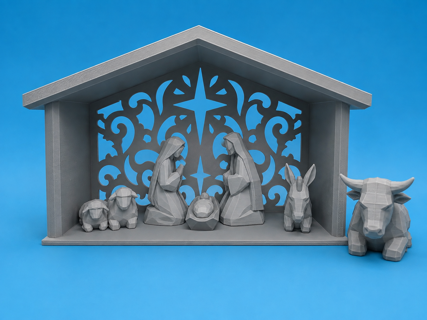 Low-poly Nativity Stable Scene - 1