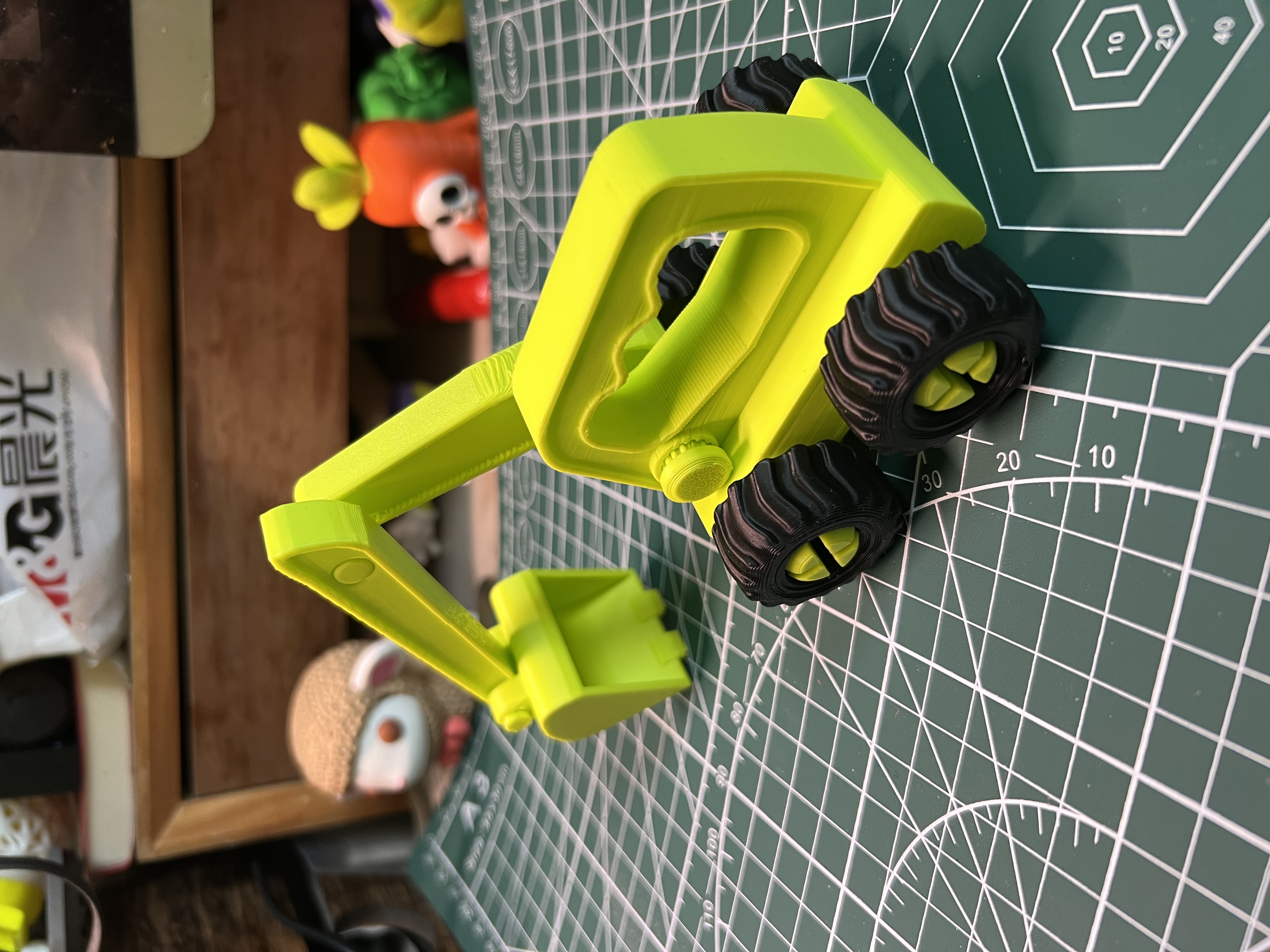 Miniatura 2 do modelo 3D 沙滩工程车第二弹——压路机，挖掘机，萌娃的梦中情车