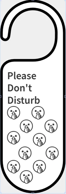 Do Not Disturb Sign - Free 3D Print Model - MakerWorld