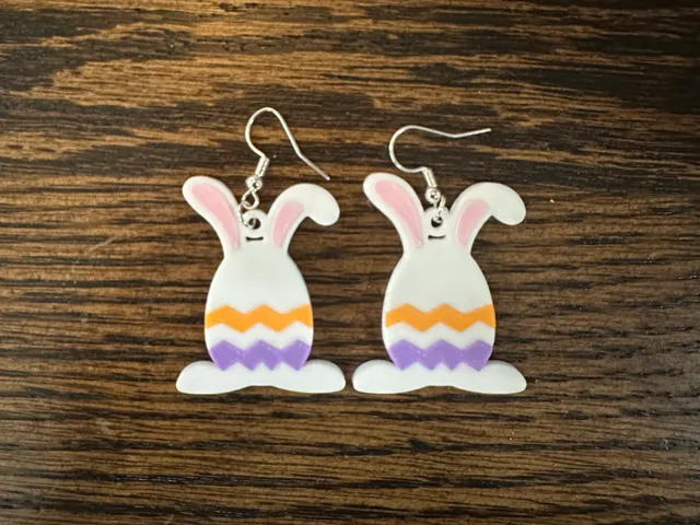 Easter Egg Bunny Earrings