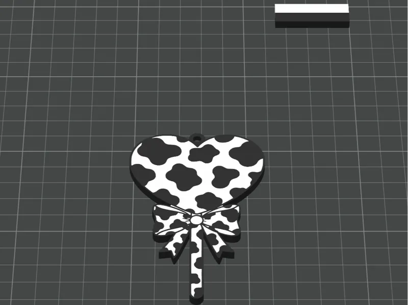 Cow Lollipop Keychain