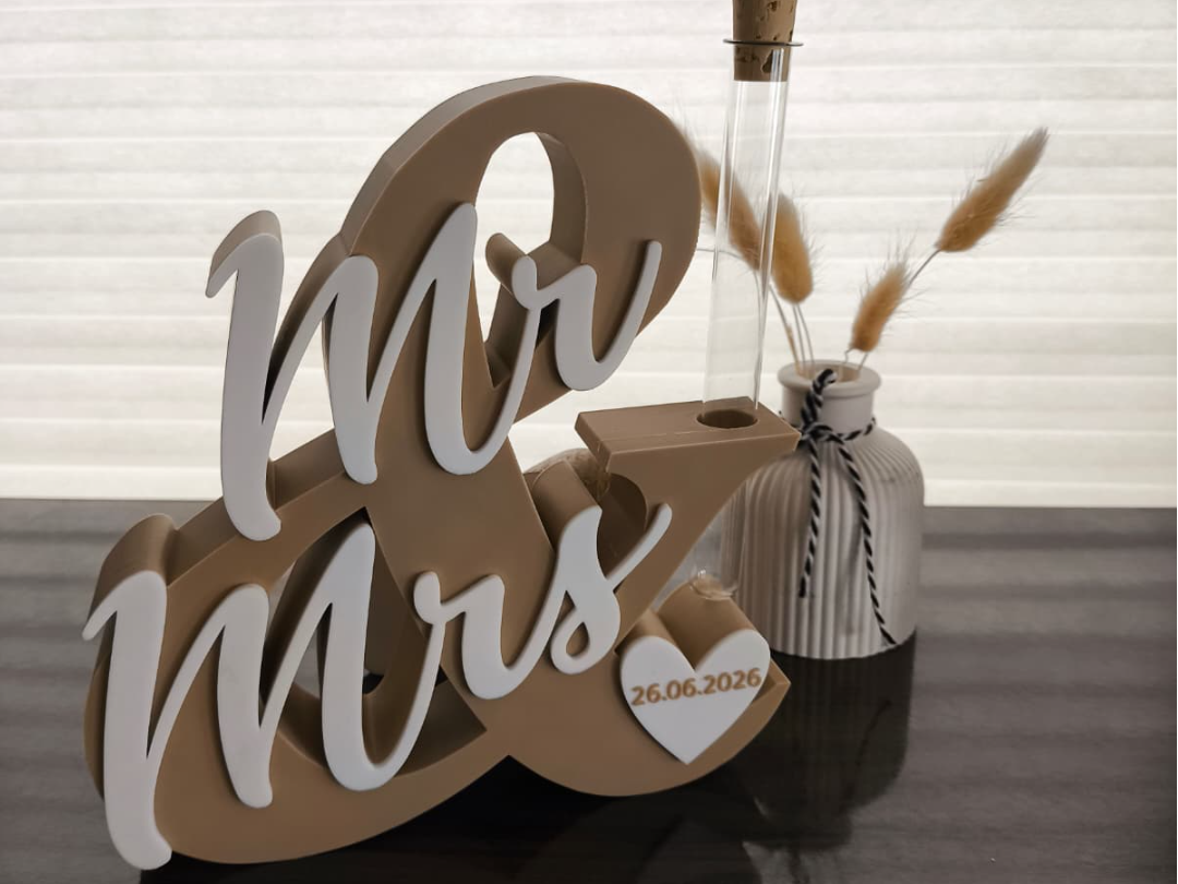 Mr & Mrs Hochzeitsgeschenk 