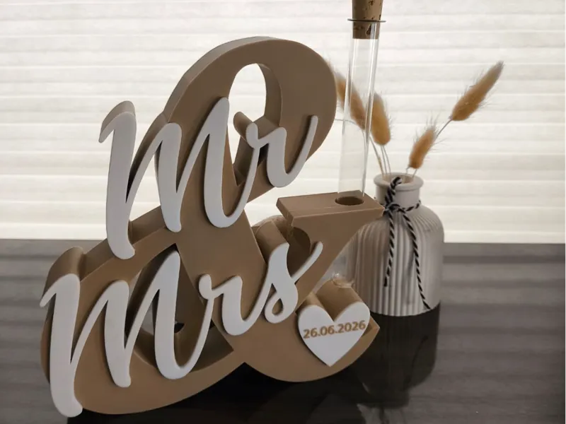 Mr & Mrs Hochzeitsgeschenk 