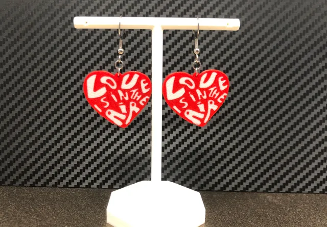 Heart Valentines earrings "love is in the air"