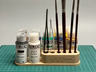 Paint Station for Golden Fluid Acrylics & Brushes