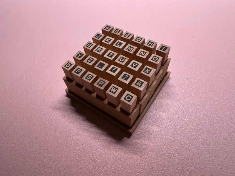 Wood Stamp Holder