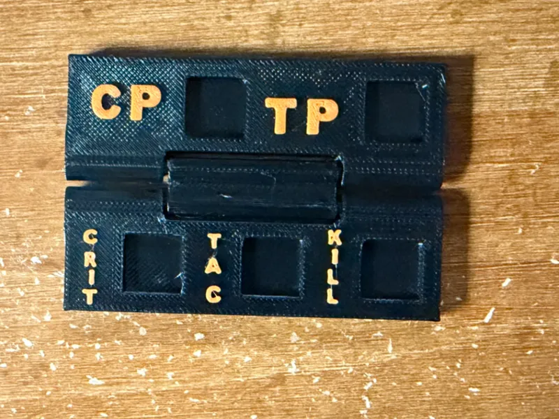 Foldable Kill Team Score Keeper