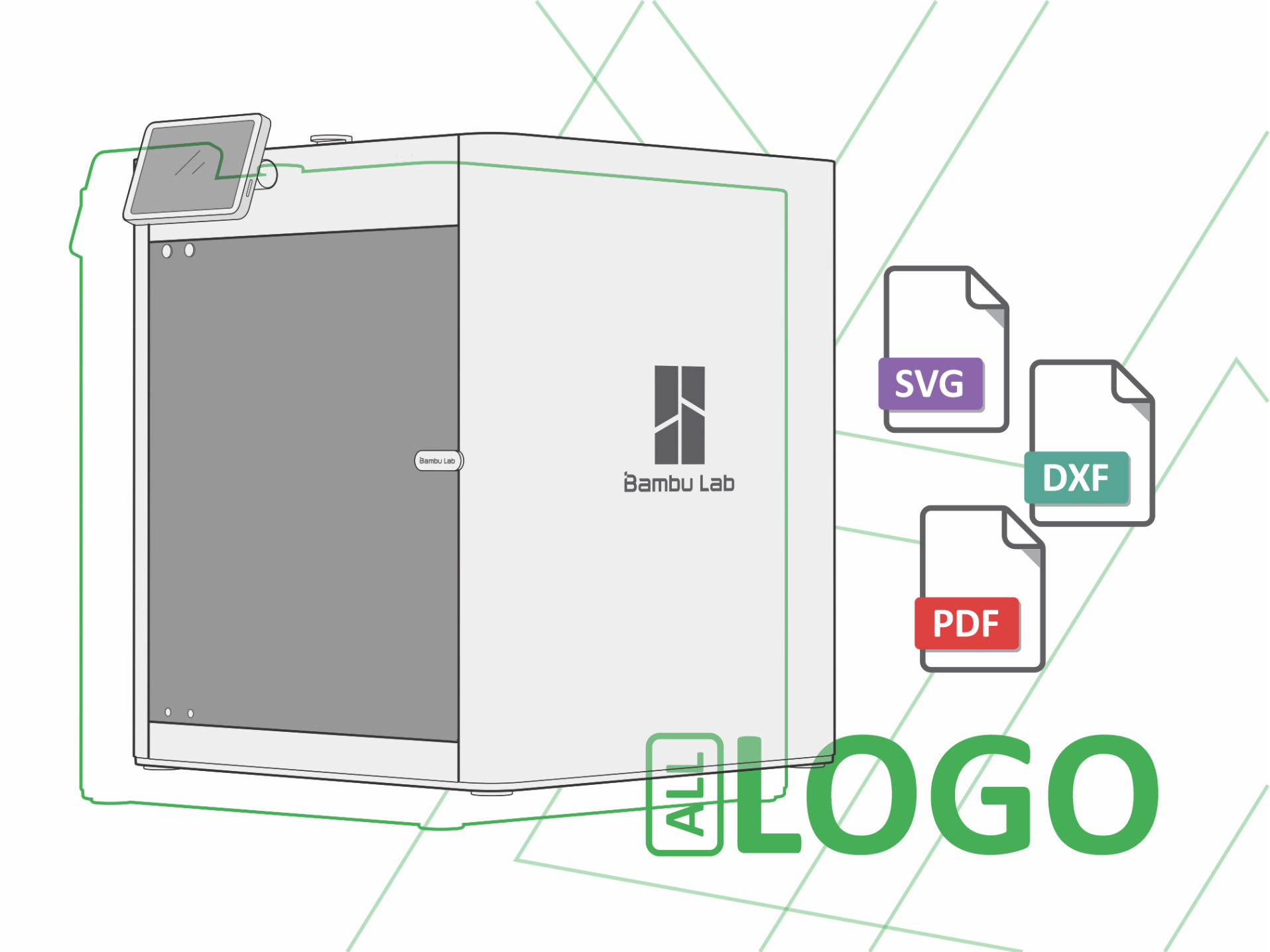 Bambu Lab All Logo - SVG / DXF / PDF - Free 3D Print Model - MakerWorld