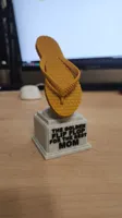 100% More signs profile with PLA Chancla