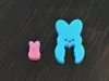 Large and small peeps on separate build plates