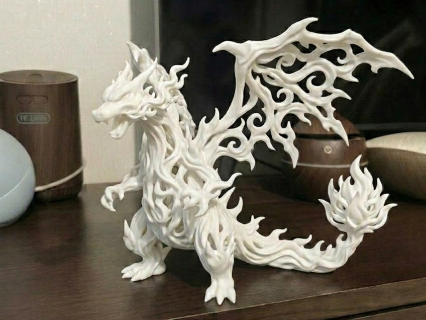 Mega Charizard X Elemental: Voronoi Art Edition