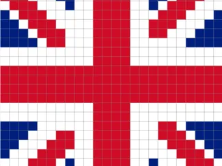 Great Britain squared flag - Pixel Puzzle