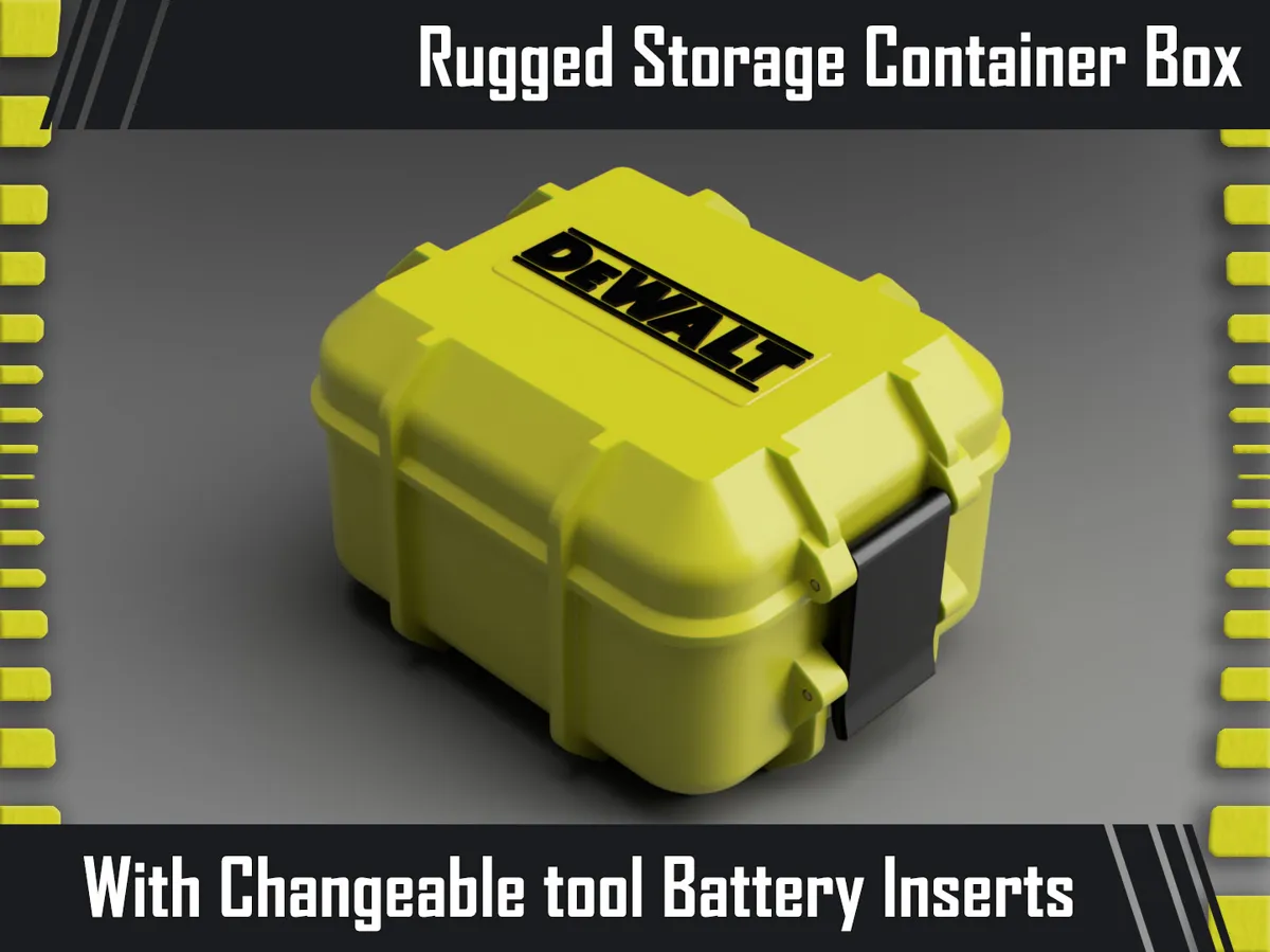 Rugged Container Box with removable Inserts - Free 3D Print Model ...