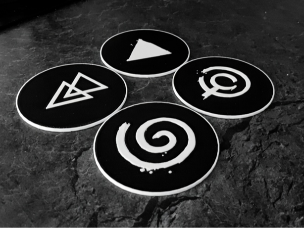 Alan Wake 2 & Control - Symbol Coasters