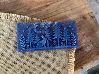 Folk Art Nature Scene