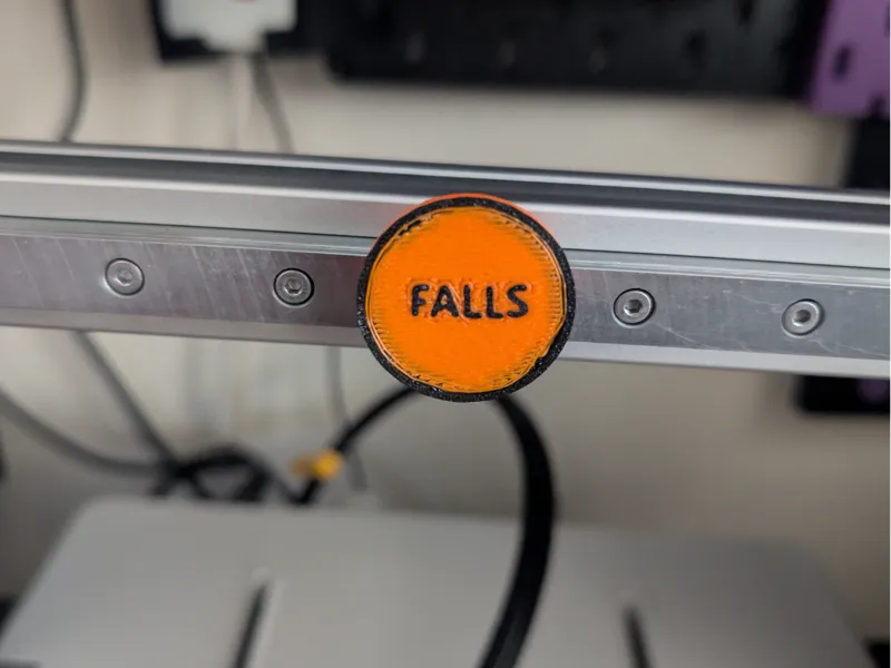 Hospital Amber Falls Warning Magnet