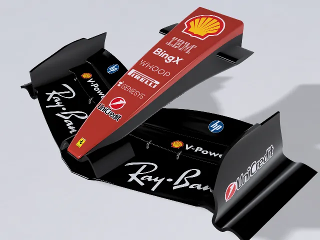 FERRARI SF26 RONT WING SCALE 1.8