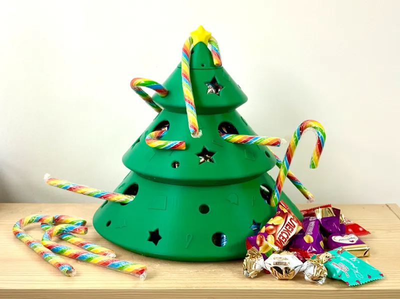 Christmas candy case