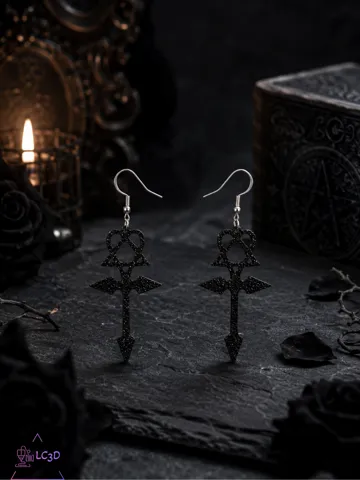 Pendientes: Gothic heartgram earrings — vista de referencia 2