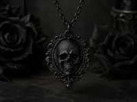 Collier diorama tête de mort — photo 2
