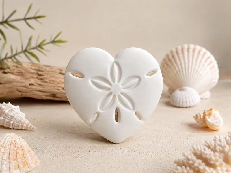 Sand Dollar Heart | Coastal Home Decor