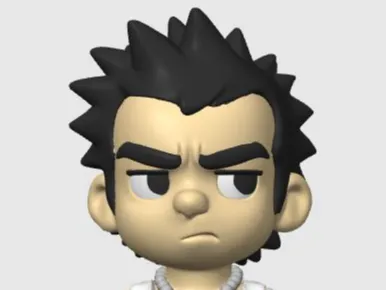 Sid Vicious Sex Pistols miniatura caricatura color