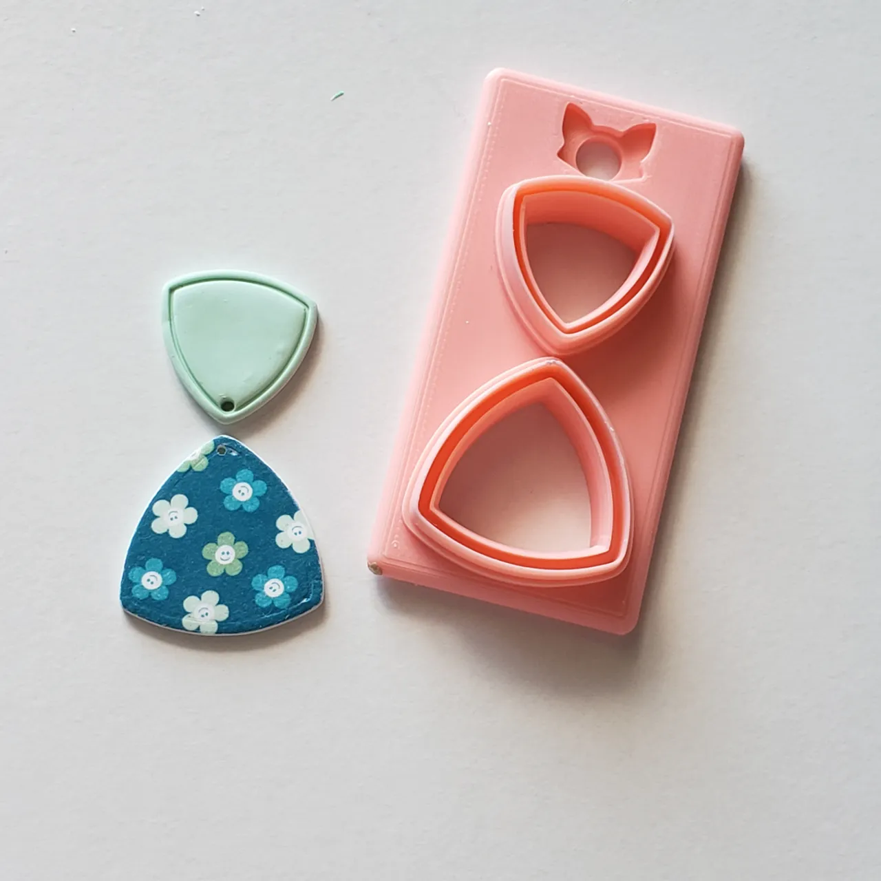 "Kristin" Abstract Polymer Clay Earring Cutter view 2