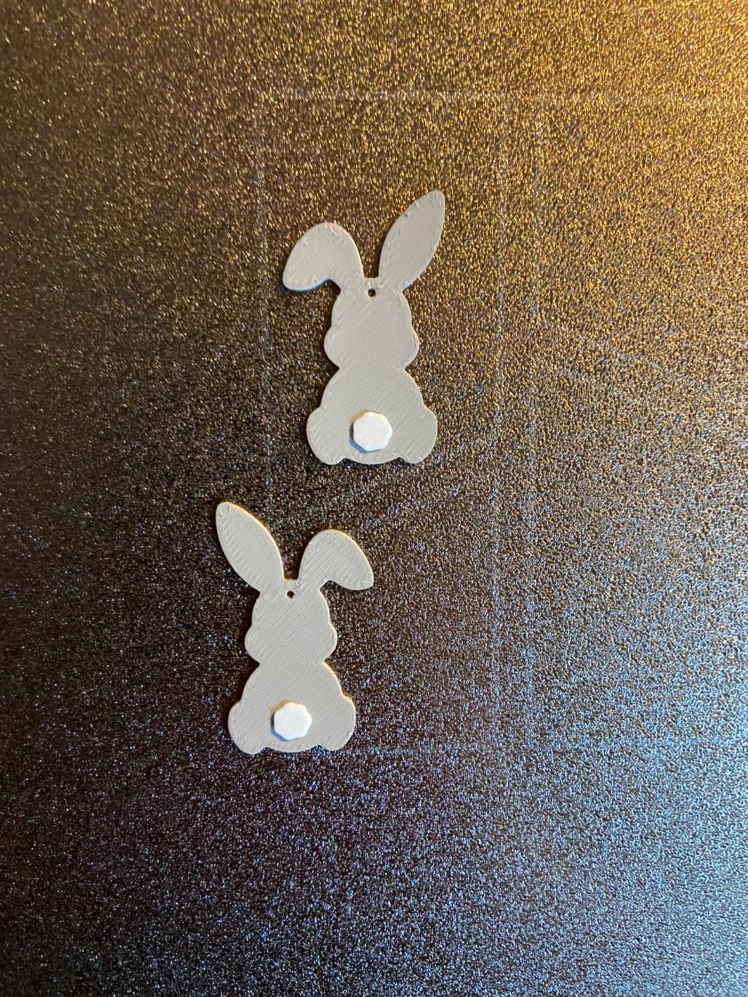 Bunny earrings view 2