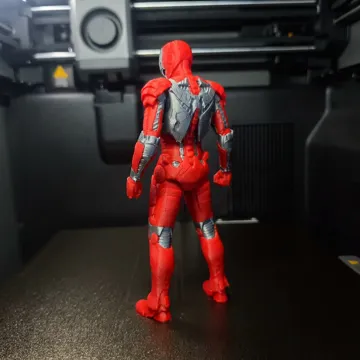 Modelo para impresión 3D: Iron Man Armor Mark V : Multicolor — vista de referencia 4