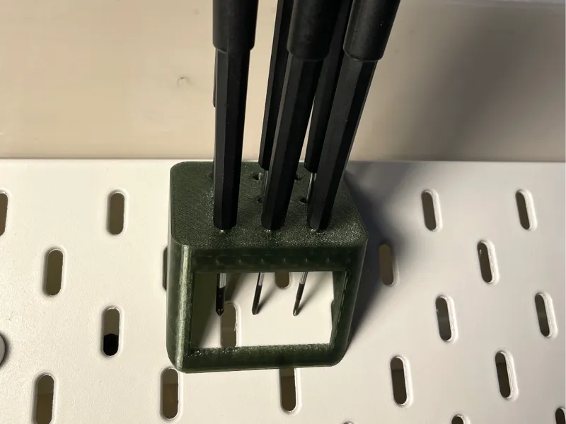 Ikea Skadis Screwdriver Angle Mount Space Saving