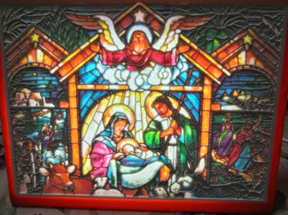 lithophane vetrata natività 1