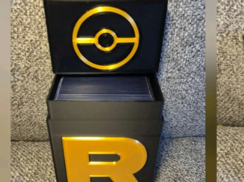 TeamRocket Toploader Box (30+) cards Black/Gold