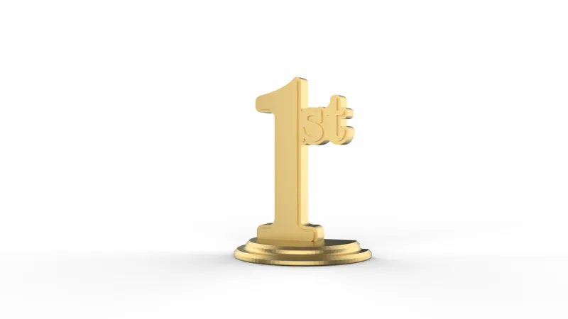 Customizable 1st Trophy No Supports