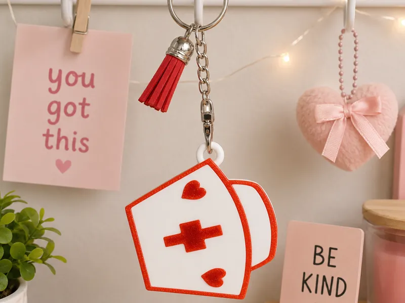Nurse Hat Keychain
