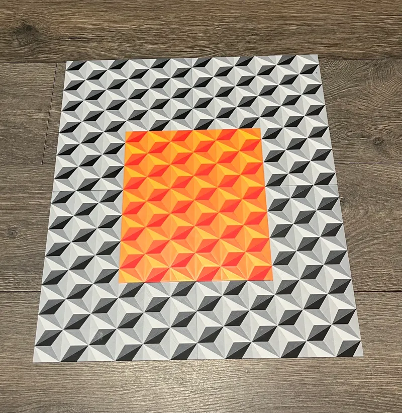 Isometric Cube Seamless Cladding (Filament Painting)