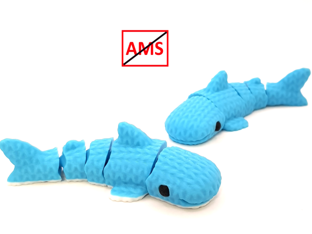 NO AMS Gestrickt Wahl Hai Fisch flexi