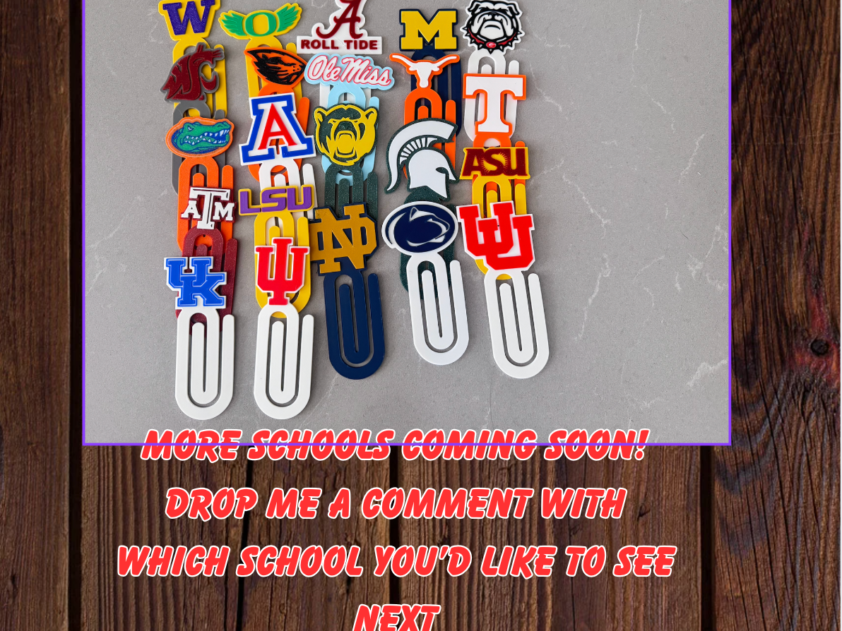 NCAA Oversized Paper clips