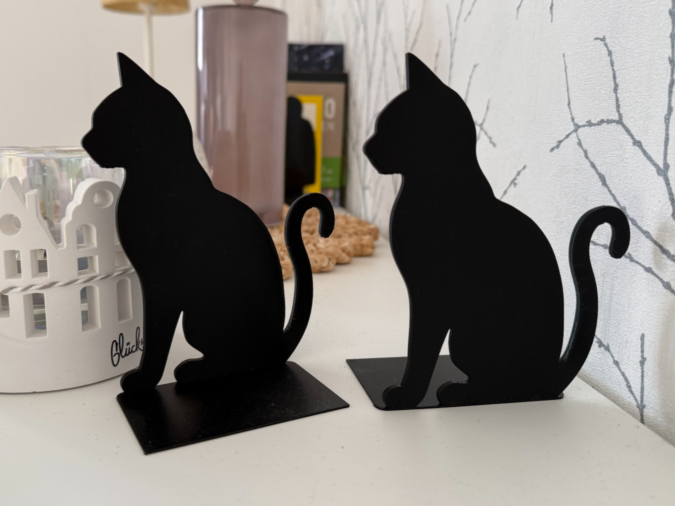 Buchstütze - Katze