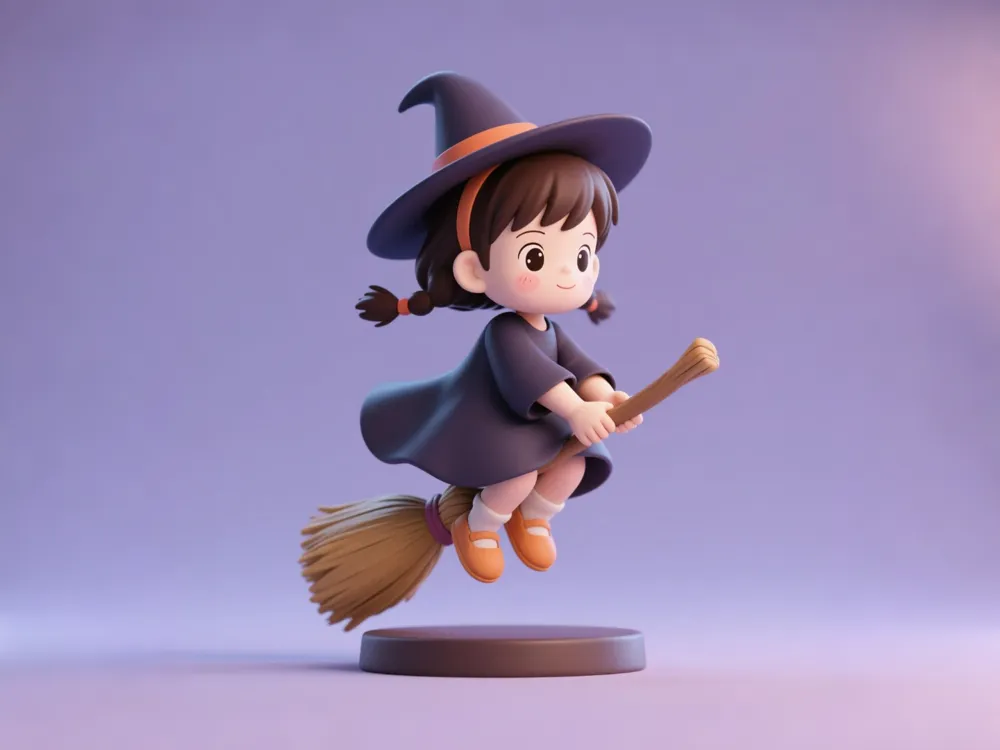 Kiki's Delivery Service Kiki - Pequena Bruxa Montada em Vassoura